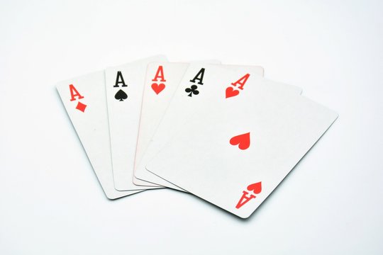 Jugada imposible de poker, repoker de ases