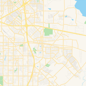 Empty Vector Map Of Mesquite, Texas, USA