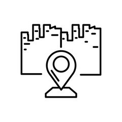pin pointer location icon
