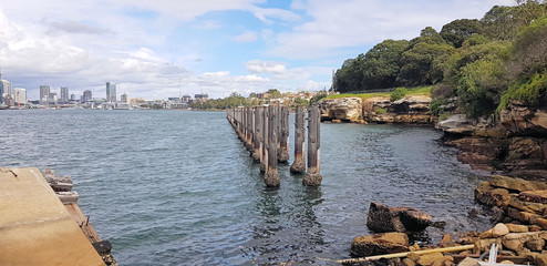Derelict Pier, Wharf or Jetty Goat Island Sydney Harbour