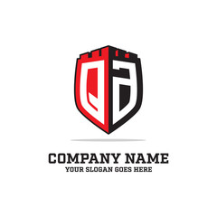 QA Initial letter logo design , clean and clever vector - can used technology, internet,antivirus, real estate, gym
