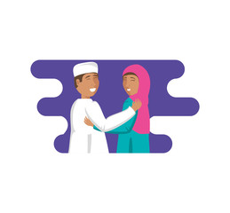islamic couple lovers characters