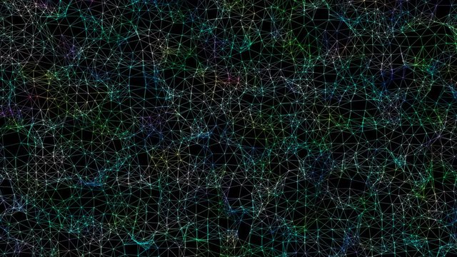 Digital surface on a black background.