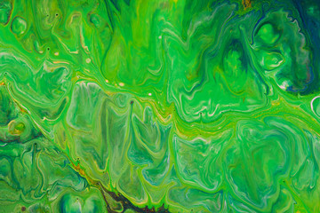 abstract acrylic pattern texture look like marble background , green tone