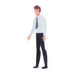 businessman standing character