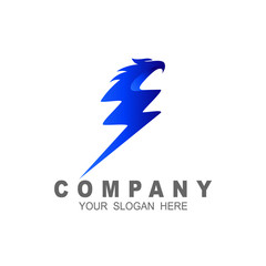 Eagle logo, eagle logo symbolizes lightning and electricity