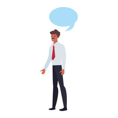 businessman speech bubble