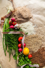Fresh vegetables. Useful and healthy eating