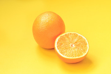 Delicious oranges and orange juice