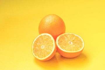 Delicious oranges and orange juice