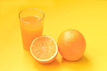 Delicious oranges and orange juice