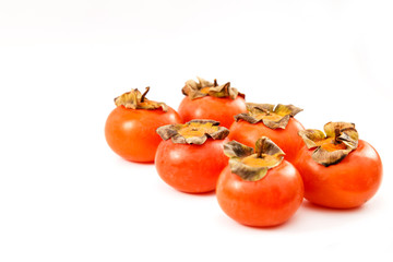 Ripe and delicious persimmon