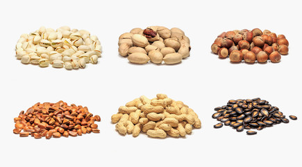 A variety of delicious dried fruits