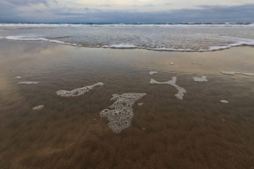 Flat, wet, textured and lovely