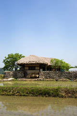 Fototapeta na wymiar Oeam Folk Village is a famous Korean traditional village.