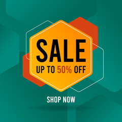 Sale banner. Web banner for business promotion