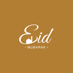 Eid Mubarak Vector Illustration Design