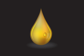 Oil drop logo vector