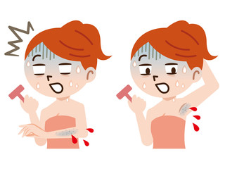 ムダ毛処理　脱毛　脇　腕