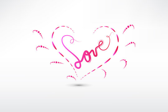 Love heart vector image
