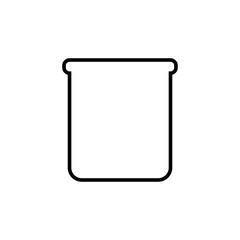 Flask icon graphic design template vector