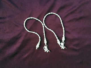 indian traditional leg wear jewelry Payal or kandora 