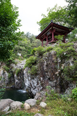 Janggak Falls in Sangju-si, South Korea.