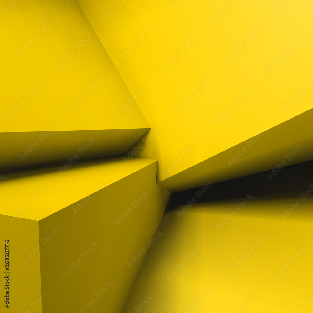 Poster abstract geometric background with overlapping cubes
