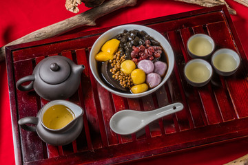 台湾の漢方黒ゼリー　Licorice black jelly Taiwanese dessert