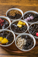 台湾の漢方黒ゼリー　Licorice black jelly Taiwanese dessert