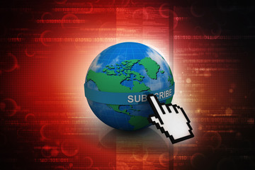 3d illustration Network community concept . Mixed media