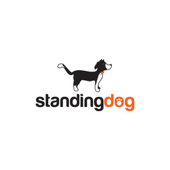 Dog icon logo design vector template