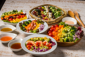 チョップドサラダ Beautiful and colorful chopped salad