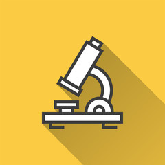 Obraz premium Microscope - vector icon for graphic and web design.