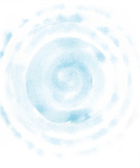 波紋　水彩　イラスト