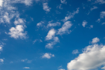 Blue sky background with clouds