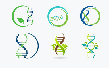 DNA strand symbol. Isolated on white background