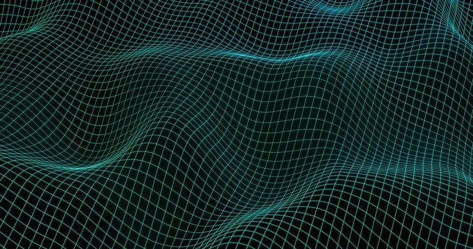 4k abstract background with smooth looped animation of glowing particles, shining bokeh sparkles. Sci-fi blue composition with oscillating luminous particles.