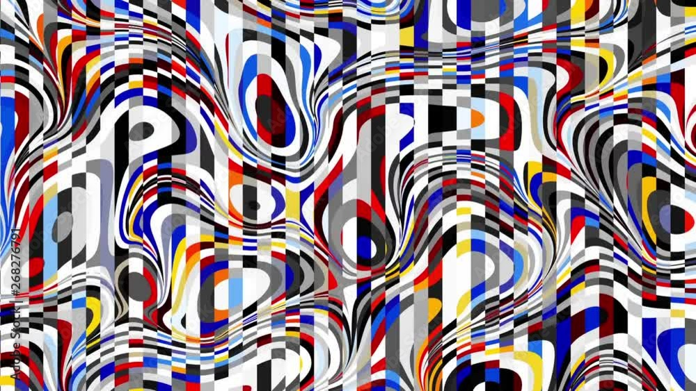 Poster transforming abstract shapes. abstract geometric background. seamless looping footage.