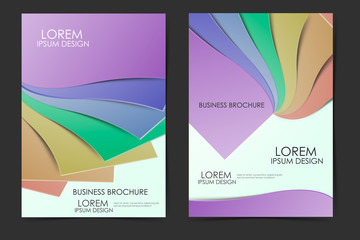 Obraz na płótnie Canvas Business brochure template layout. Flyer design in A4 size. Vector