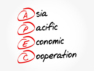 APEC - Asia Pacific Economic Cooperation acronym, concept background