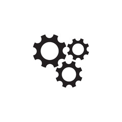 Gear machine icon logo design vector template