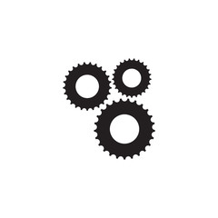 Gear machine icon logo design vector template
