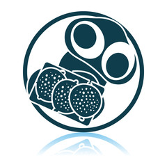 Omlet And Sandwich Icon