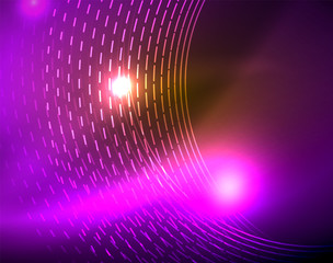 Shiny circles glowing abstract background