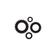 Gear machine icon logo design vector template