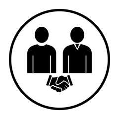 Two Man Making Deal Icon