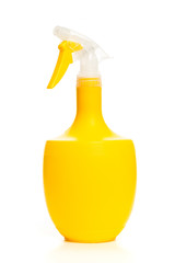 yellow plant sprayer isolated on white background