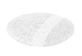 Round carpet on white background