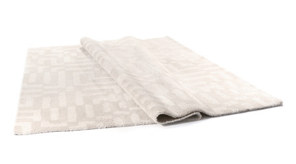 Soft carpet on white background